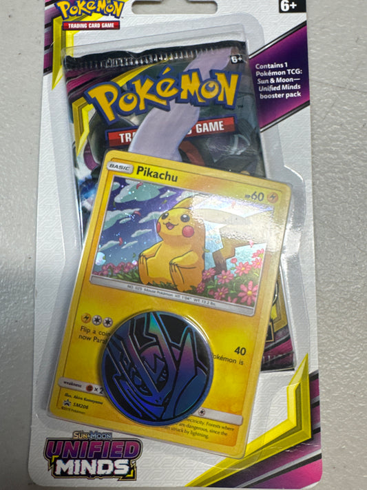 Pokemon Unified Minds blister pack with Pikachu promo