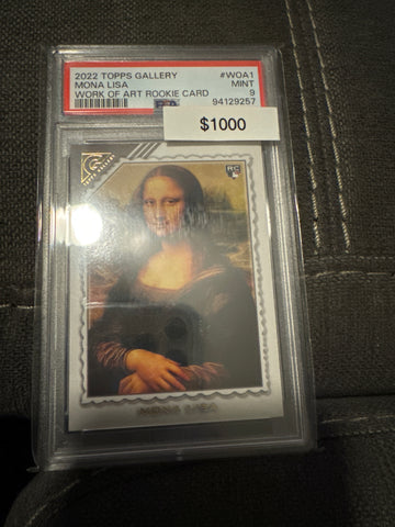 2022 Topps Gallery Mona Lisa work of art rookie card PSA 9