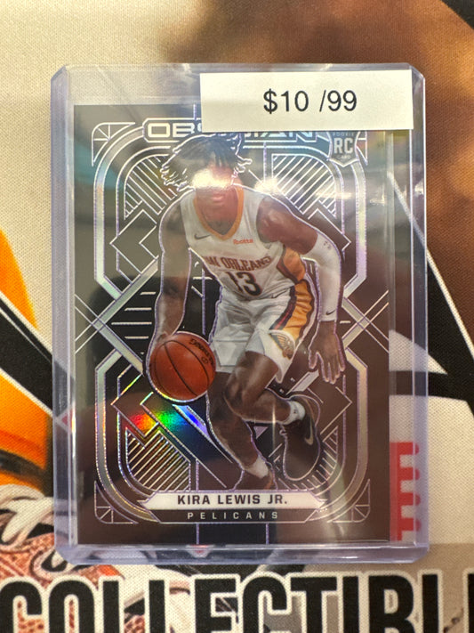 2020-21 Panini Obsidian NBA Kira Lewis Jr. Rookie Refractor /99