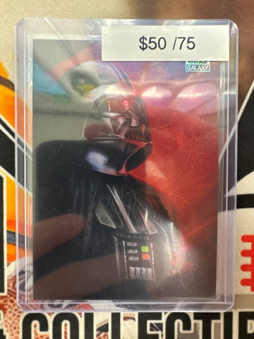 2026 Topps Chrome Star Wars Galaxy Darth Vader Original Art Card Prism Refractor /75