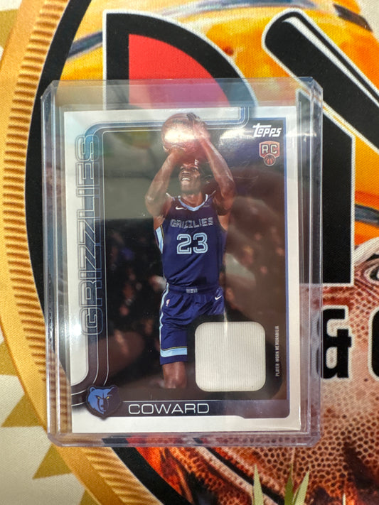 2025-26 Topps Flagship NBA Cedric Coward Rookie Player Worn Patch