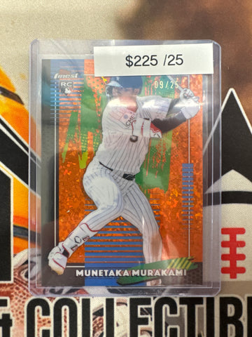 2026 Topps Finest MLB Munetaka Murakami Rookie Common Orange Speckle Refractor /25