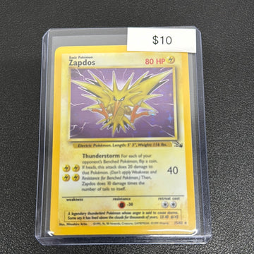 Pokemon Zapdos 15/62 fossil Holo LP