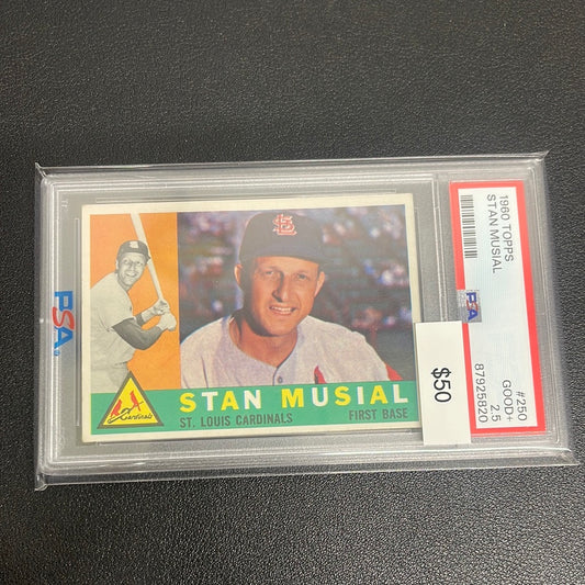 1960 MLB Topps Stan Musial PSA 2.5