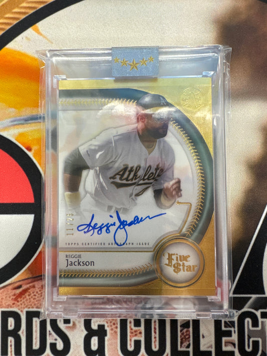 2025 Topps Five Star MLB Reggie Jackson On Card Autograph /25