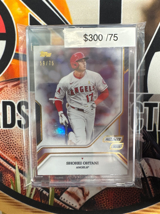 2025 Topps MVP MLB Shohei Ohtani AL MVP 2021 Refractor /75