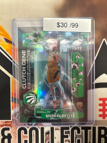 2026 Topps Chrome NBA Collin Murray-Boyles Clutch Gene Rookie Green Refractor /99