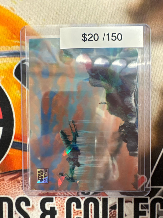 2025 Topps Star Wars Galaxy Learning The Force Cracked Ice Refractor /150