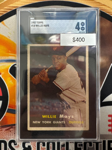 1957 Topps MLB Willie Mays SGC 4