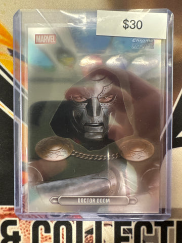 2026 Topps Chrome Marvel Doctor Doom Fanfare Card SP