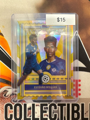 2025-26 Topps Chrome Champions League Estevao Willian Rookie Finest Showmen
