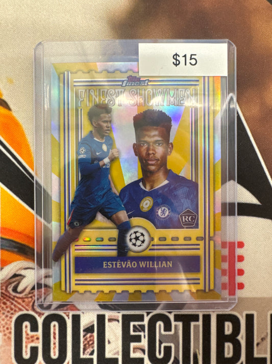 2025-26 Topps Chrome Champions League Estevao Willian Rookie Finest Showmen