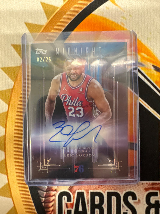 2025-26 Topps Midnight NBA Eric Gordon Dark Marks Autograph /25