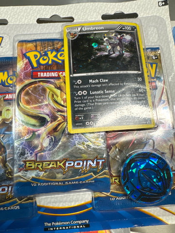 Pokemon Break Point 3 pack blister with promo