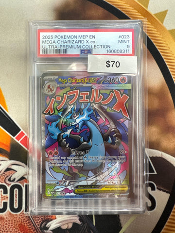 Pokemon Mega Charizard X ex MEP 023 PSA 9