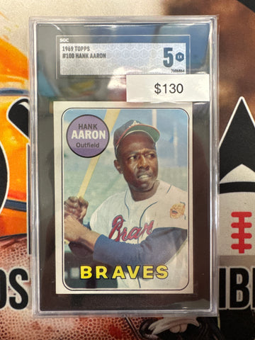 1969 Topps MLB Hank Aaron SGC 5