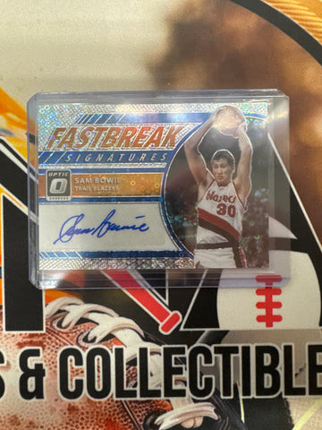 2017-18 Panini Donruss Optic NBA Sam Bowie FastBreak Signatures