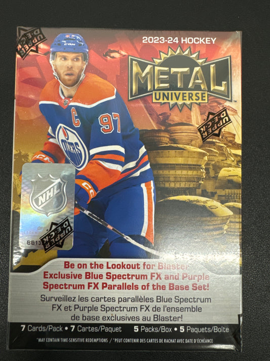 2023-24 Upper Deck Skybox Metal Universe NHL blaster