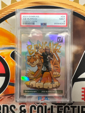 2023 Panini Donruss NFL Joe Burrow Downtown! PSA 9
