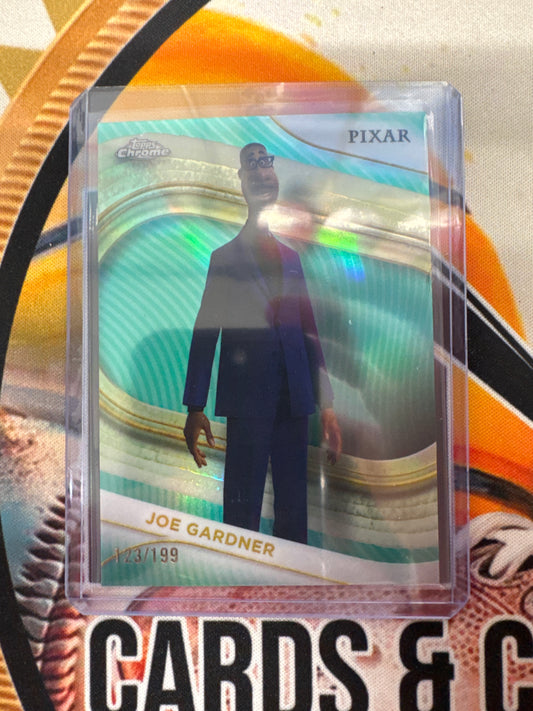 2025 Topps Chrome Disney Joe Gardner Aqua Refractor /199