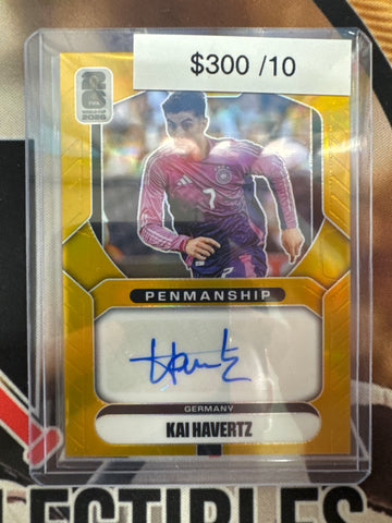 2026 Panini Prizm World Cup Kai Havertz Gold Penmanship Autograph /10
