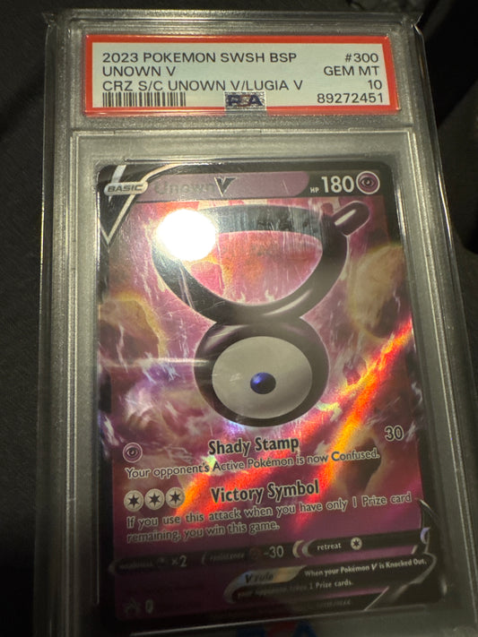 Pokemon Unown V SWSH 300 PSA 10