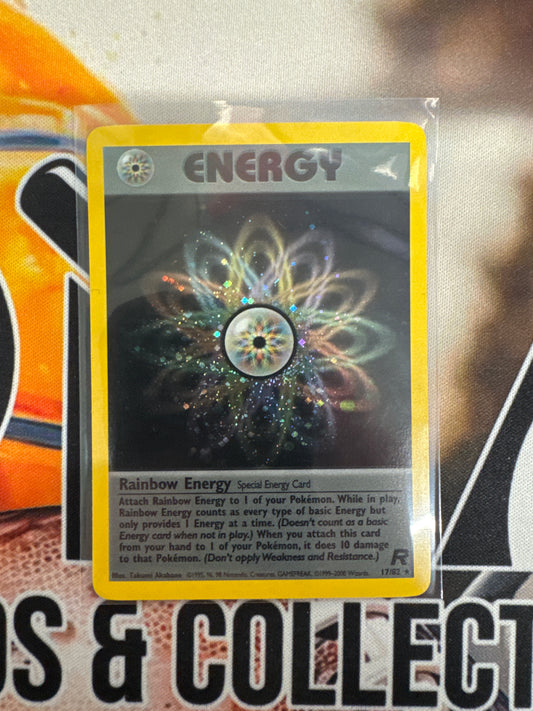 Pokémon Rainbow Energy Team Rocket Holo 17/82