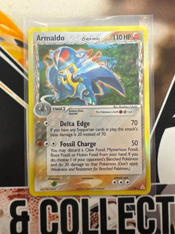 Pokémon Armaldo Delta Species 1/110 Holon Phantoms Holo