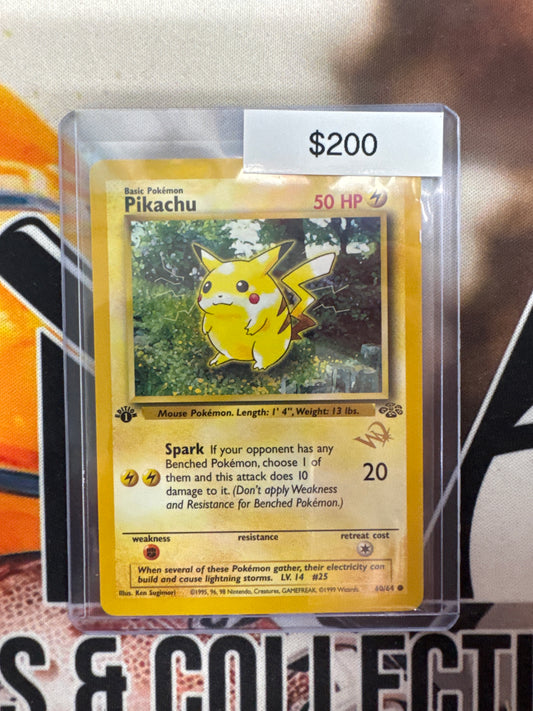 Pokémon Pikachu 1st Edition “W” Stamped 60/64 NM