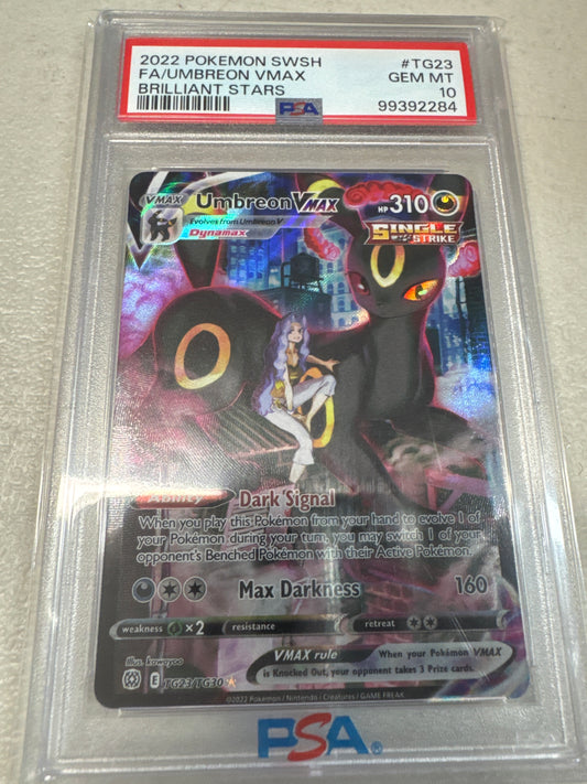 Pokemon Umbreon VMAX TG23/TG30 PSA 10