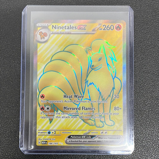 Pokémon Ninetales ex Full Art (151) 186/165