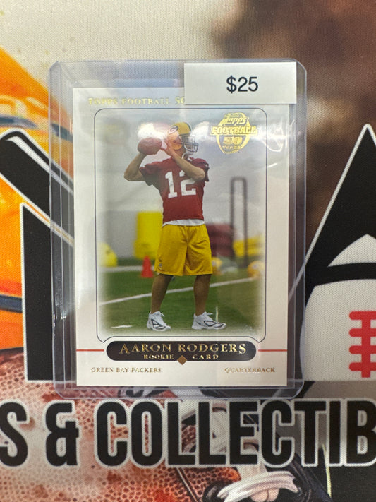 2005 Topps NFL Aaron Rodgers Topps 50 Years Rookie
