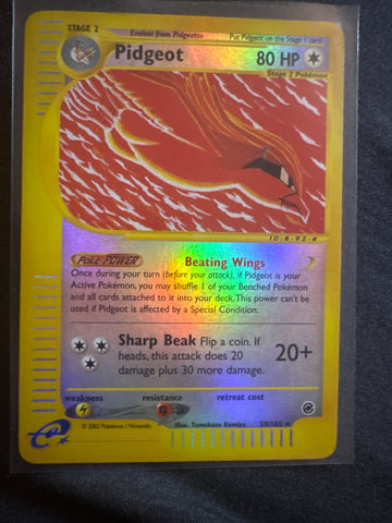 Pokemon Pidgeot 59/165 Expedition reverse holo HP
