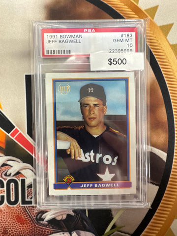 1991 Bowman Baseball Jeff Bagwell MVP PSA 10