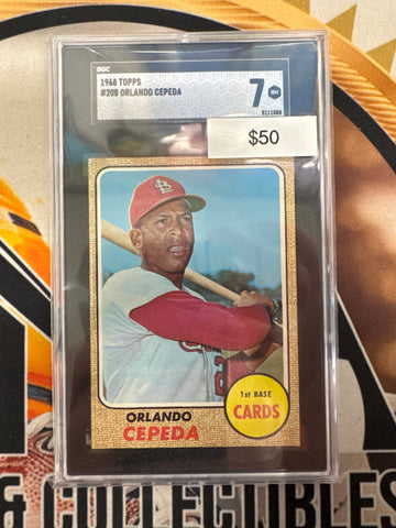 1968 Topps MLB Orlando Cepeda SGC 7