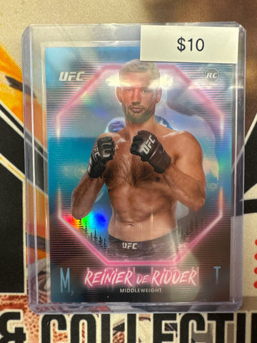2025 Topps Midnight UFC Reinier De Ridder Rookie Refractor