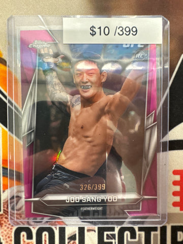 2026 Topps Chrome UFC Joo Sang Yoo Rookie Magenta Refractor /399