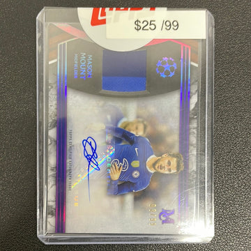 2023 UEFA Champion’s League Mason Mount Patch Auto /99