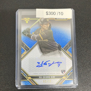 2021 MLB Topps Triple Threads Ha-Seong Kim Rookie Auto /10