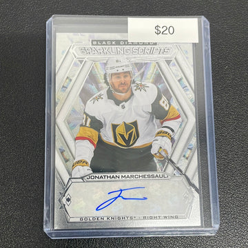 2023-24 NHL Black Diamond Jonathan Marchessault Sparkling Scripts Auto