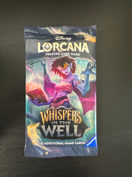 Lorcana Whispers in the Well booster pack