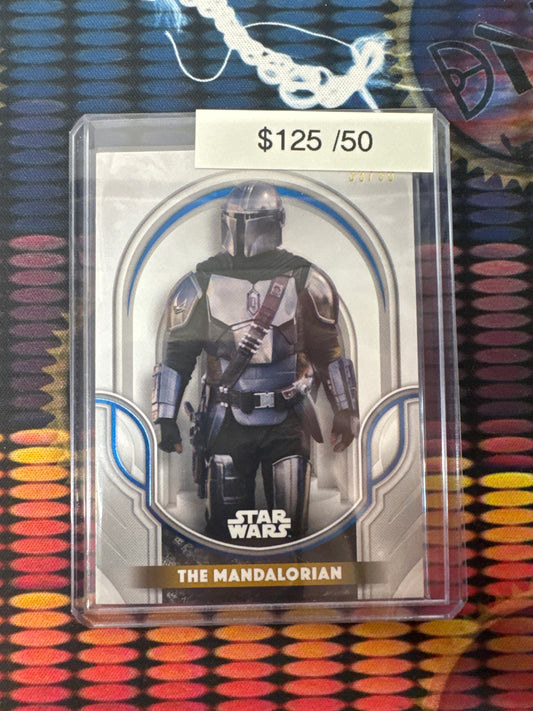 Topps Star Wars The Mandalorian Blue Refractor /50
