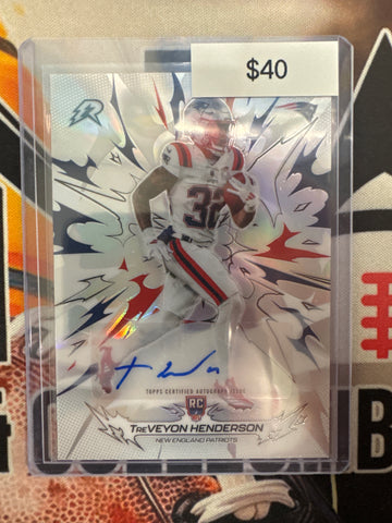 2026 Topps Resurgence NFL TreyVeyon Henderson Rookie Autograph Refractor