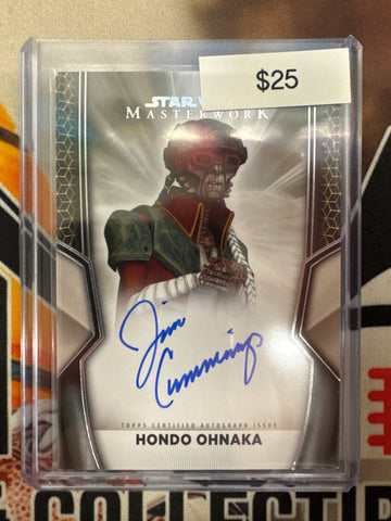 2025 Topps Star Wars Masterwork Jim Cummings As Hondo Ohnaka Autograph