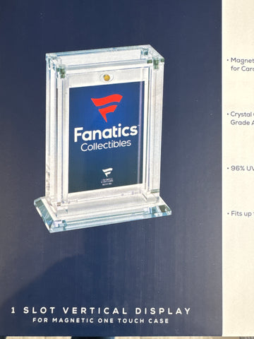 Fanatics 1 slot vertical acrylic case for one touch card