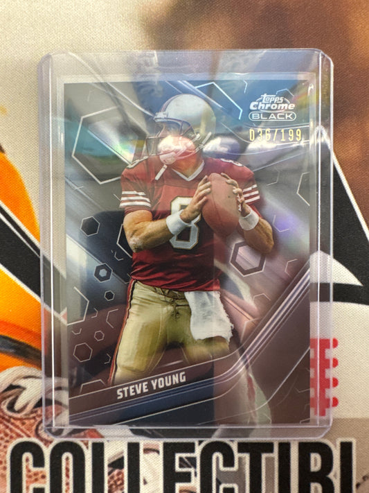 2024 Topps Composite Football Steve Young Chrome Black Refractor /199