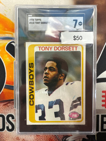 1978 Topps NFL Tony Dorsett SGC 7