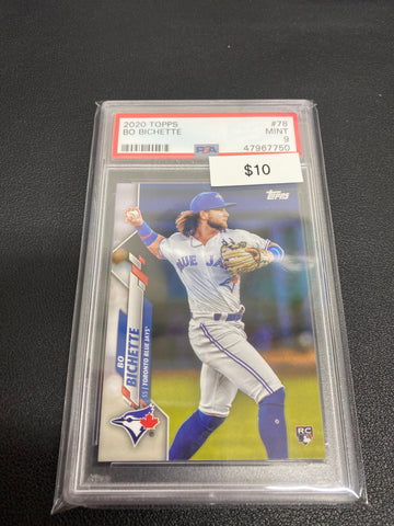 2020 Topps MLB Bo Bichette Rookie PSA 9