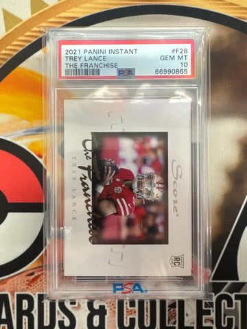 2021 Panini Instant Trey Lance Rookie The Franchise PSA 10