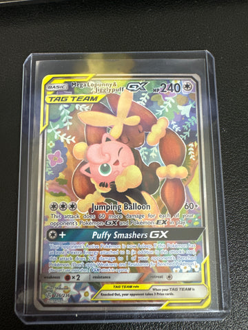 Pokemon Mega Lopunny & Jigglypuff GX 226/236 Cosmic Eclipse